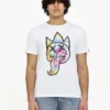 Cult Of Individuality T-Shirt - Tie Dye Tongue - White - 621B7-K56
