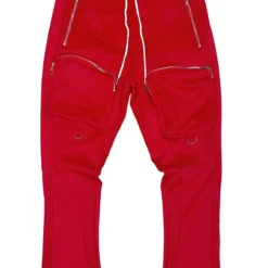 Motive Denim Track Pants - Cargo Stacked - Red - MT100