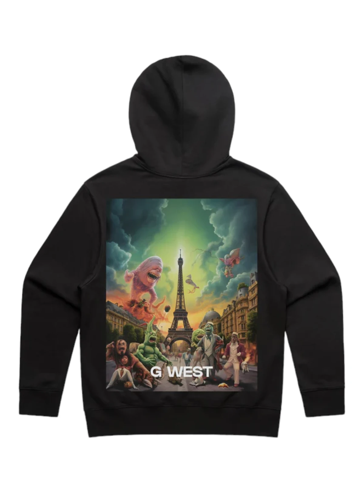 G West Hoodie - In Paris - Black - GWPLHD5010 1 G West Hoodie - In Paris - Black - GWPLHD5010