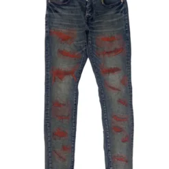 Purple-Brand Jeans - Indigo Weft Blowout -Red - P001-MRWB423