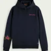 Scotch & Soda Hoodie - Artwork Felpa - Navy - 22-FWMM 169193